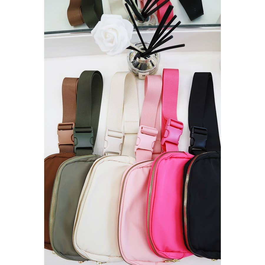 Solid Color Crossbody Bag | Belt Bag | Sling bag | Fanny Pack | Fanny Bag