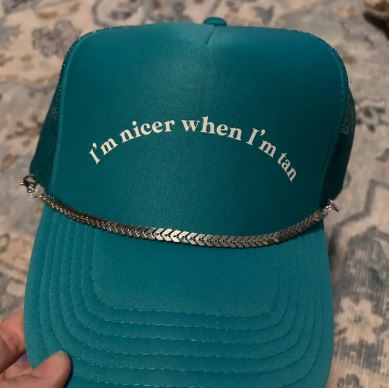 Silver Trucker Hat Chain Collection | Trucker Hat Chain | Hat Band | Hat Chain | Cap Jewelry