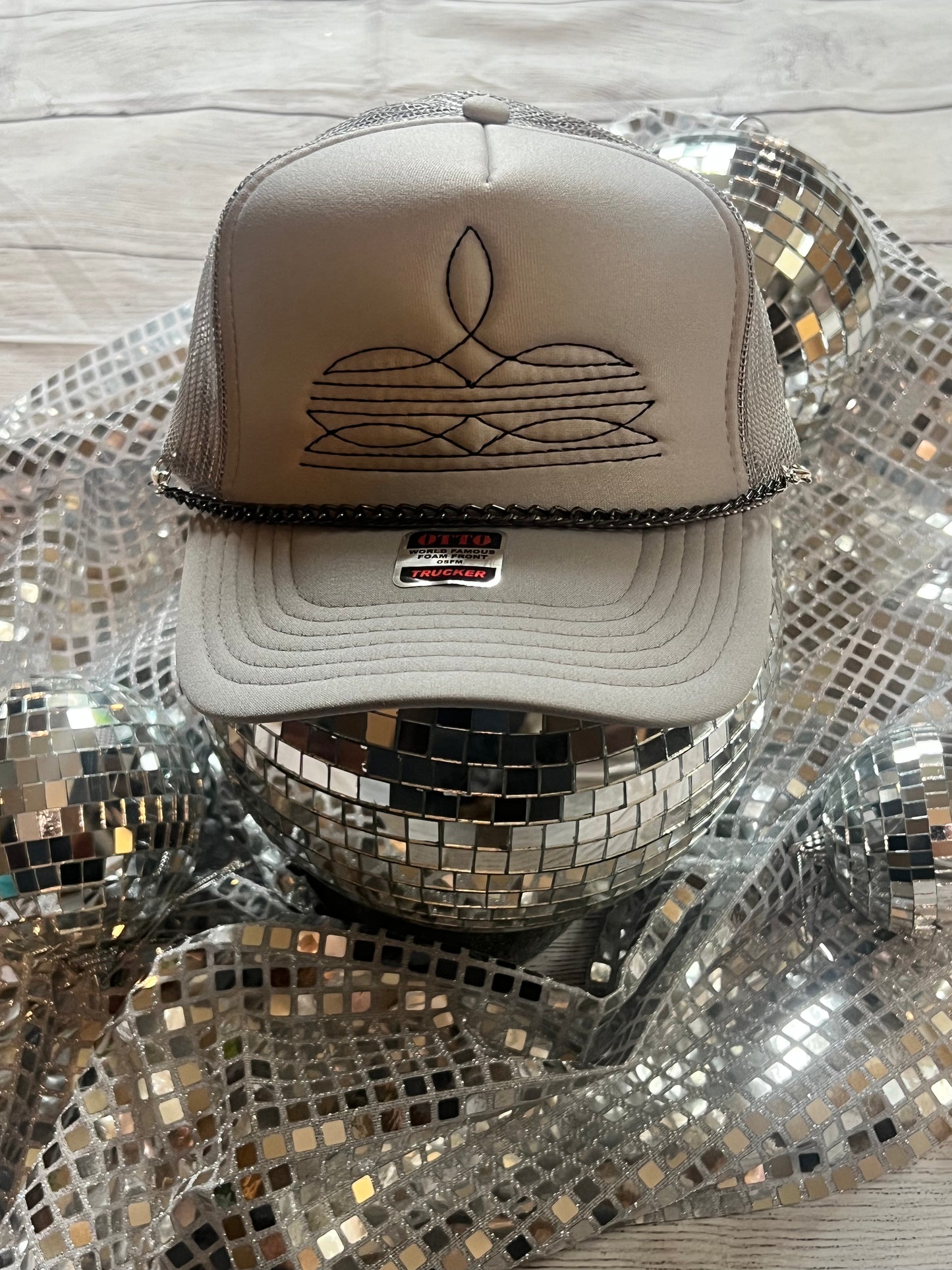 Silver Trucker Hat Chain Collection | Trucker Hat Chain | Hat Band | Hat Chain | Cap Jewelry