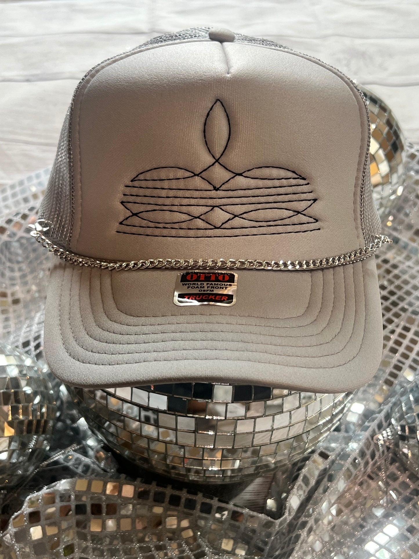 Silver Trucker Hat Chain Collection | Trucker Hat Chain | Hat Band | Hat Chain | Cap Jewelry