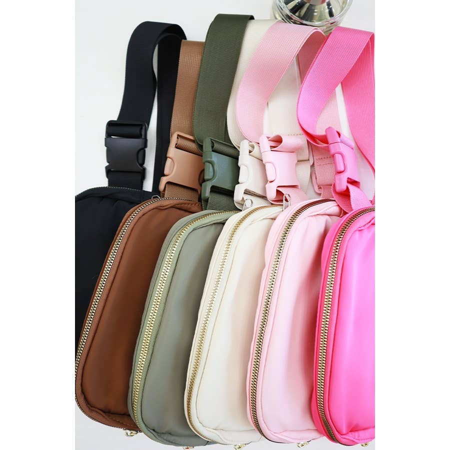 Solid Color Crossbody Bag | Belt Bag | Sling bag | Fanny Pack | Fanny Bag